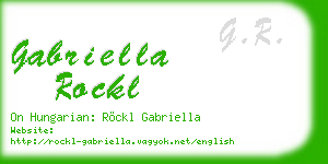 gabriella rockl business card